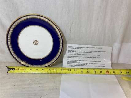 1997 "Titanic" 1st Class Dinner Plate Movie Prop COA | misc / divers