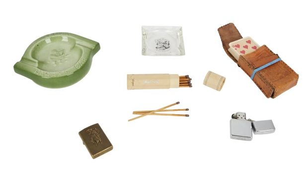 Harry Dean Stanton - Lot #630 - Smoking Items including Personalized Matchsticks from Hugo‘s