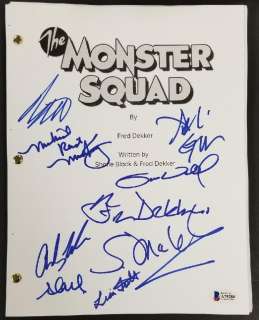 The Monster Squad Signed Script 9 Autographs Dekker Gower BAS | Mynt Auctions