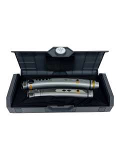 Lot 202 - Star Wars Galaxy’s Edge Legacy Lightsabers – Ahsoka Tano (pair of curved hilts)