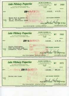 Lot 8 - Jack Haley Signed Set Of Three Original Bank Checks
