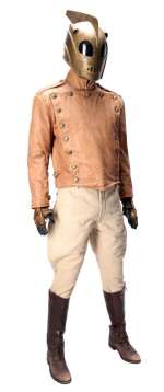 THE ROCKETEER (1991) - Lot #318 : The Rocketeer‘s (Bill Campbell) Costume with Screen-Matched Hero Helmet and Screen-Matched Jacket
