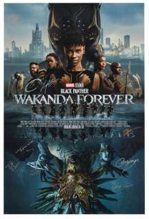 Lot 194 - Black Panther - Wakanda Forever | Cast-Signed Film Poster