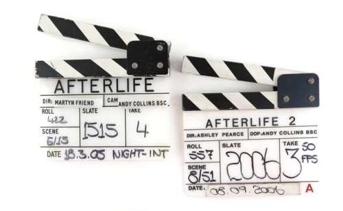 Afterlife and Afterlife 2 - (TV Series 2005-6). Two production used clapperboards (2). | Ewbank’s