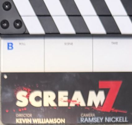 Lot 116 - Scream 7 Directors Slate | Piece of the Past