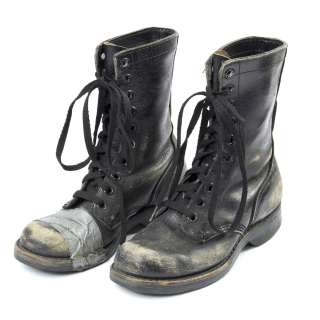 The Girl with the Dragon Tattoo | Lisbeth Salander Stunt Distressed Black Leather Combat Boots from The Girl with the Dragon Tattoo | Blacksparrow