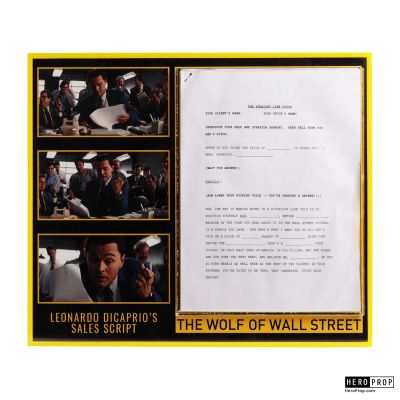 The Wolf of Wall Street | The Wolf of Wall Street- Leonardo Dicaprio’s Sales Script | HeroProp