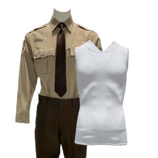 Lot 158 - Thanksgiving Sheriff Newlon‘s Patrick Dempsey Button-up Shirt, Tank Top, Pants & Tie