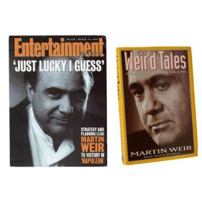 GET SHORTY (1995) - Lot #239 : Martin Weir‘s (Danny DeVito) "Weir‘d Tales Stories My Cousin Told Me" Foam-Filled Book with "Just Lucky I Guess" Entertainment Weekly Magazine Cover