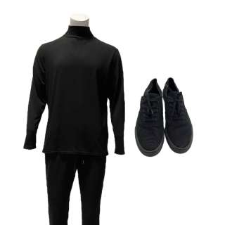 Self Reliance Production Assistant Eduardo Franco Screen Worn Shirt, Joggers & Sneakers Ch 1 Sc 52-A90 | VIP Fan Auctions