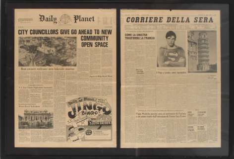 Superman III (1983) Original Daily Planet newspaper from the movie starring Christopher Reeve,… | Ewbank’s