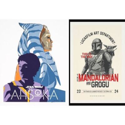 THE AHSOKA (T.V. SERIES, 2023-) / MANDALORIAN AND GROGU (2026) - Lot #2245 : Dave Filoni-Autographed Poster and Art Department Poster