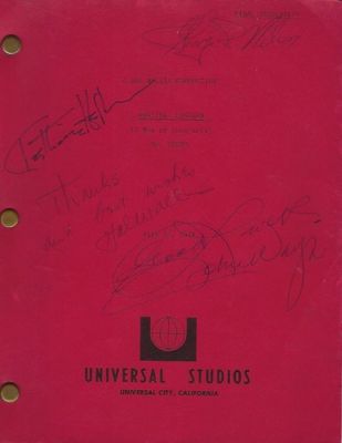 Original 1974 John Wayne "Rooster Cogburn" Universal Studios Script SIGNED ! | eBay US