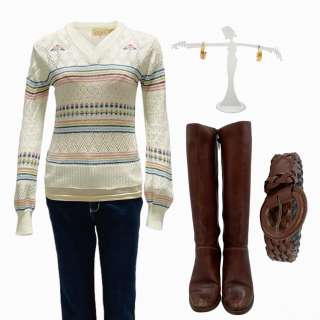 The Iron Claw Pam Lily James Screen Worn Sweater, Shirt, Pants, Earrings, Belt & Boots Ch 10 Sc 100 | VIP Fan Auctions