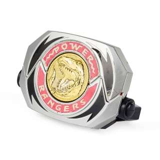 Original Production-Used Power Rangers Red Ranger Power Morpher and Tyrannosaurus Power Coin - Studio Auctions COA, Prop Master COA | Goldin