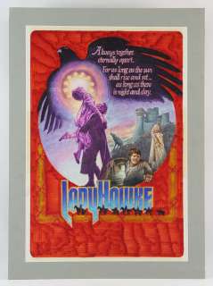 Lot 7018 - Ladyhawke (1985) Original concept artwork by British artist Eddie Paul (Feref), starring Matthew…