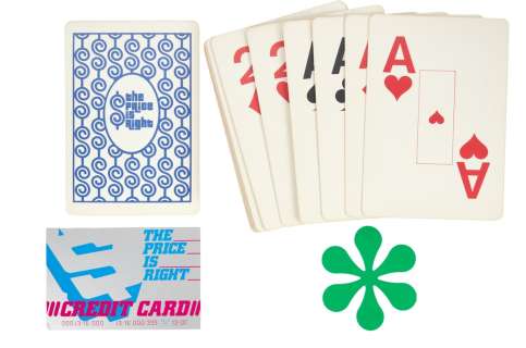 The Price Is Right | Oversized Check, Credit Card, and Playing Cards Deck with Set Dressing Piece | Julien’s