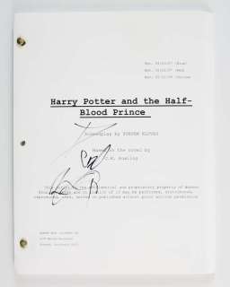 Harry Potter and the Half Blood Prince - Copy of the script signed to the front by Daniel Radcliffe… | Ewbank’s