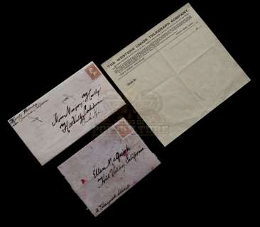 Back to the Future Part III - Prop Letters & Western Union Telegraph Page - 1167 | Icons of Pop Culture