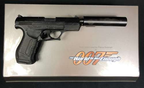 James Bond - The World Is Not Enough (1999) - Pierce Brosnan Walther P99 Gun With Suppressor | Hanlin Auction Service
