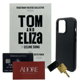 Materialists Harry (Pedro Pascal) Screen Used Phone Case, Keys, Tom And Eliza Theater Program, Adore Business Card & Credit Card | VIP Fan Auctions