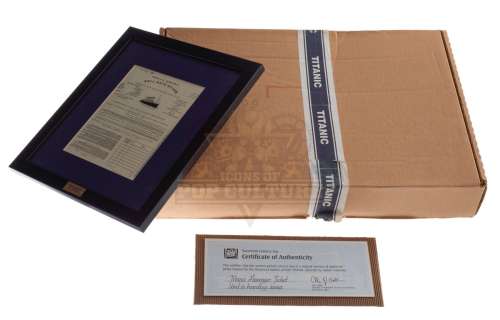 Titanic - 3rd Class Ticket - IV172 | Icons of Pop Culture