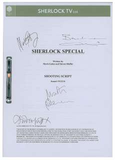Lot #7430 - Sherlock Cast-signed Script