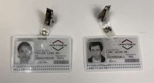 Underworld Awakening (2012) - Set of Two Antigen ID Cards | Hanlin Auction Service