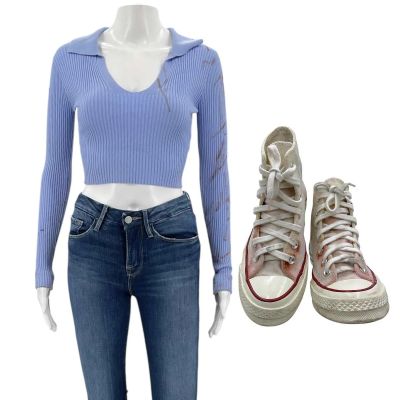 Scream VI Tara Carpenter (Jenna Ortega) Production Worn Shirt, Jeans & Sneakers | VIP Fan Auctions