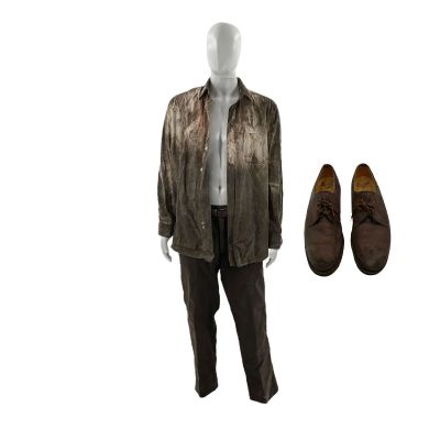 All the Devils Are Here Ronnie (Eddie Marsan) Screen Worn Belt, Dress Shoes, Trousers & Dress Shirt Ch 12d Sc 117-131 | VIP Fan Auctions