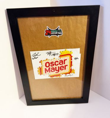Oscar Mayer Puzzle (framed and signed) - PMW‘s "24 Hour Tag" Original Prop