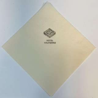 Lot 258 - Inception (2010) - Hotel Valfierno Bar Napkin