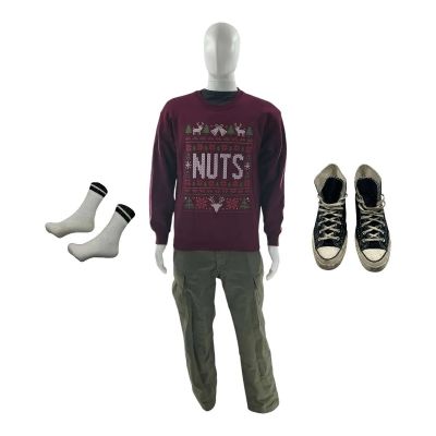 Oh What Fun Sammy Clauster Screen Worn Pants, T-Shirt, Socks, Sweater & Sneakers Ch 1 Sc A10-16 | VIP Fan Auctions