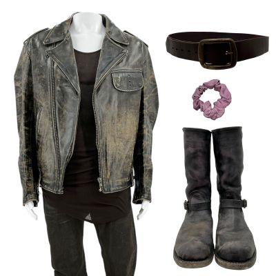 Lot 126: The Wrecking Crew Jonny Hale Screen Worn Stunt Double Jacket, Singlet, Pants, Belt, Scrunchie & Boots Ch 3 Sc Multiple | VIP Fan Auctions