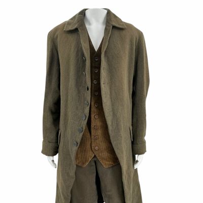 Lot 72: Wuthering Heights Earnshaw (Martin Clunes) Screen Worn Cutaway Coat, Waistcoat & Breeches Ch 3 Sc 25, 35 | VIP Fan Auctions