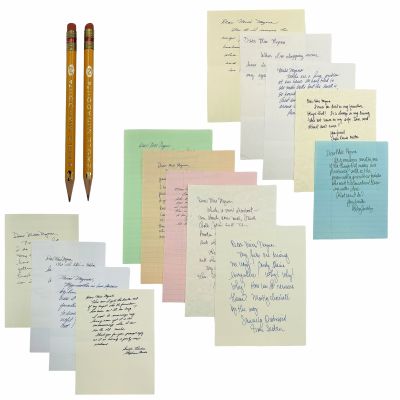 Lot 77: The Help Production Used Miss Myrna (14) Letters & (2) Pencils Set | VIP Fan Auctions