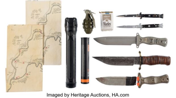 Daryl Dixon (Norman Reedus), Assortment of (11) Character Accessories from The Walking Dead (AMC 2010-2022). | Heritage