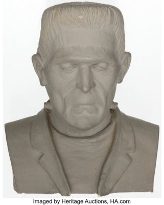 Frankenstein Unrealized Development Script and Resin Monster Head Sculpt (1998). (Total: 2 Items) | Heritage