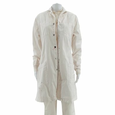 Lot 108: Onslaught Inger Screen Worn Stunt Double Lab Coat, Shirt & Pants Ch 1 Sc 46 | VIP Fan Auctions