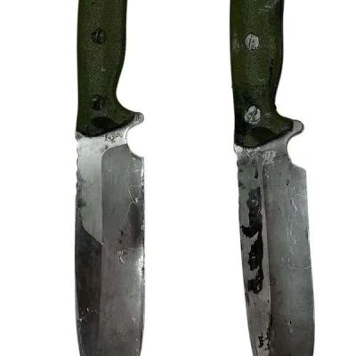 Lot 80: Onslaught The Butcher Screen Used Stunt (2) Prop Rubber & Plastic Knives | VIP Fan Auctions