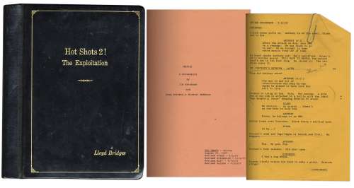 Lloyd Bridges’ Leather Bound Personal Copy of His ’’Mafia’’ Movie Script -- Along With Crew Sheet for ’’Seinfeld’’ From 1997 -- From Estate of Lloyd Bridges | Nate Sanders