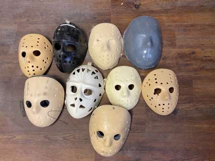 Box of "Jason" hockey mask prototypes to make Jason Mask | Direct Liquidation