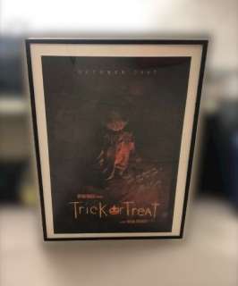 "Trick ’r Treat" Framed Movie Poster signed by Director Michael Dougherty addressed to Bill Terezaki | Direct Liquidation
