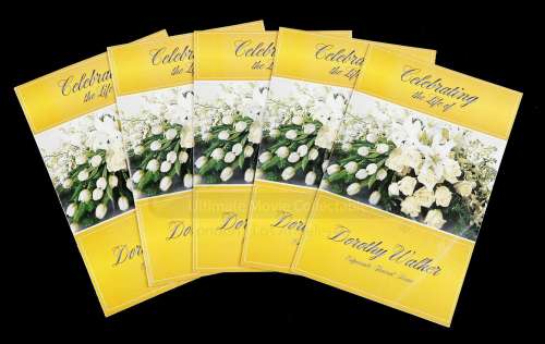 MARVEL‘S JESSICA JONES (TV SERIES) - Lot 351 - Set of Five Dorothy Walker Funeral Programs