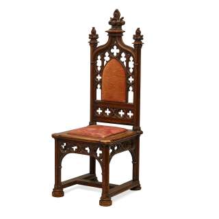 A GOTHIC-STYLE CARVED SIDE CHAIR USED IN GONE WITH THE WIND | Bonhams