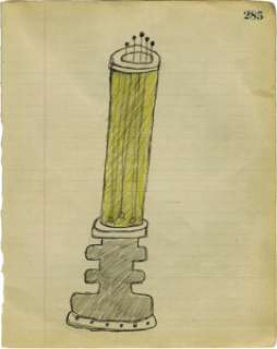 Ken Strickfaden Original Vintage Sketch. Pencil sketch by Strickfaden of one of his unholy instruments of mad science. Middl... | Heritage