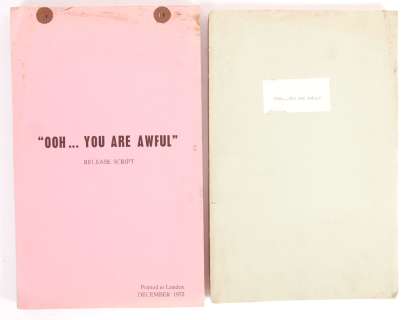 ’ OOH... YOU ARE AWFUL ’ POST PRODUCTION SCRIPT & INFORMATION | Auctioneum Ltd