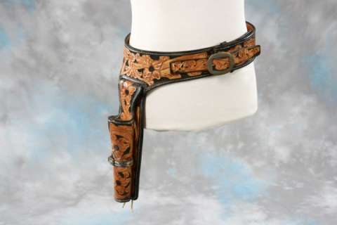 Lot 169 - Lorne Greene gunbelt/quickdraw rig from Bonanza