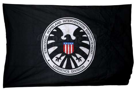 Marvel‘s Agents of S.H.I.E.L.D. - Lot 555 - Large 1970s S.H.I.E.L.D. Flag