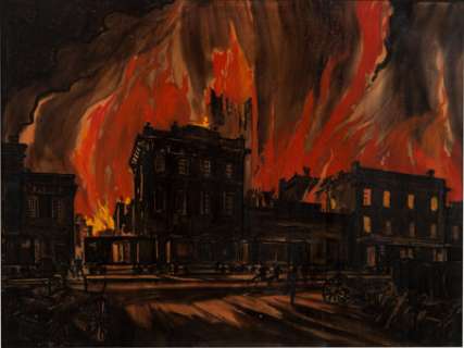 A Pre-Production Watercolor Set Painting from "Gone With The Wind." | Heritage